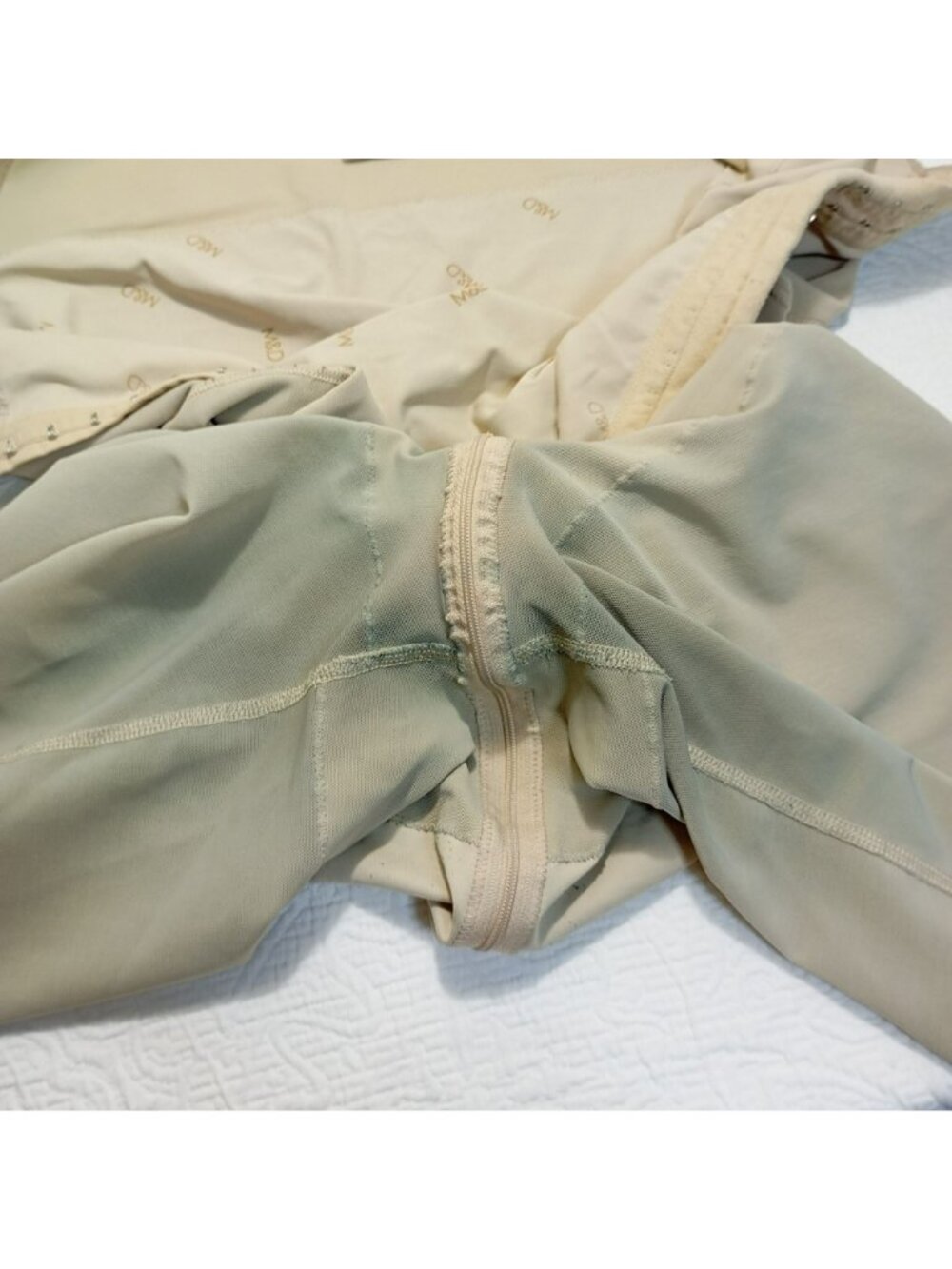 M&D Womens Beige Full-Body Shapewear With Hook & Eye Closure Size 2XL - Picture 12 of 14